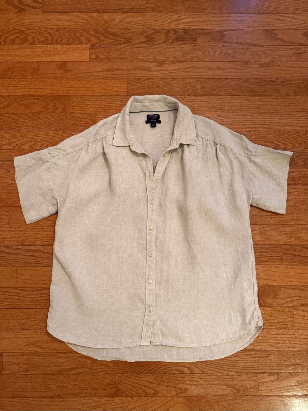 J. Crew Baird McNutt Irish Linen Relaxed Fit Blouse Medium